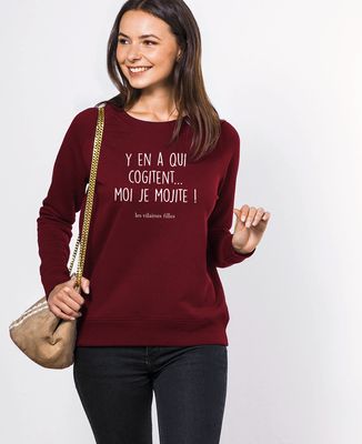 Sweatshirt femme Y'en a qui cogitent