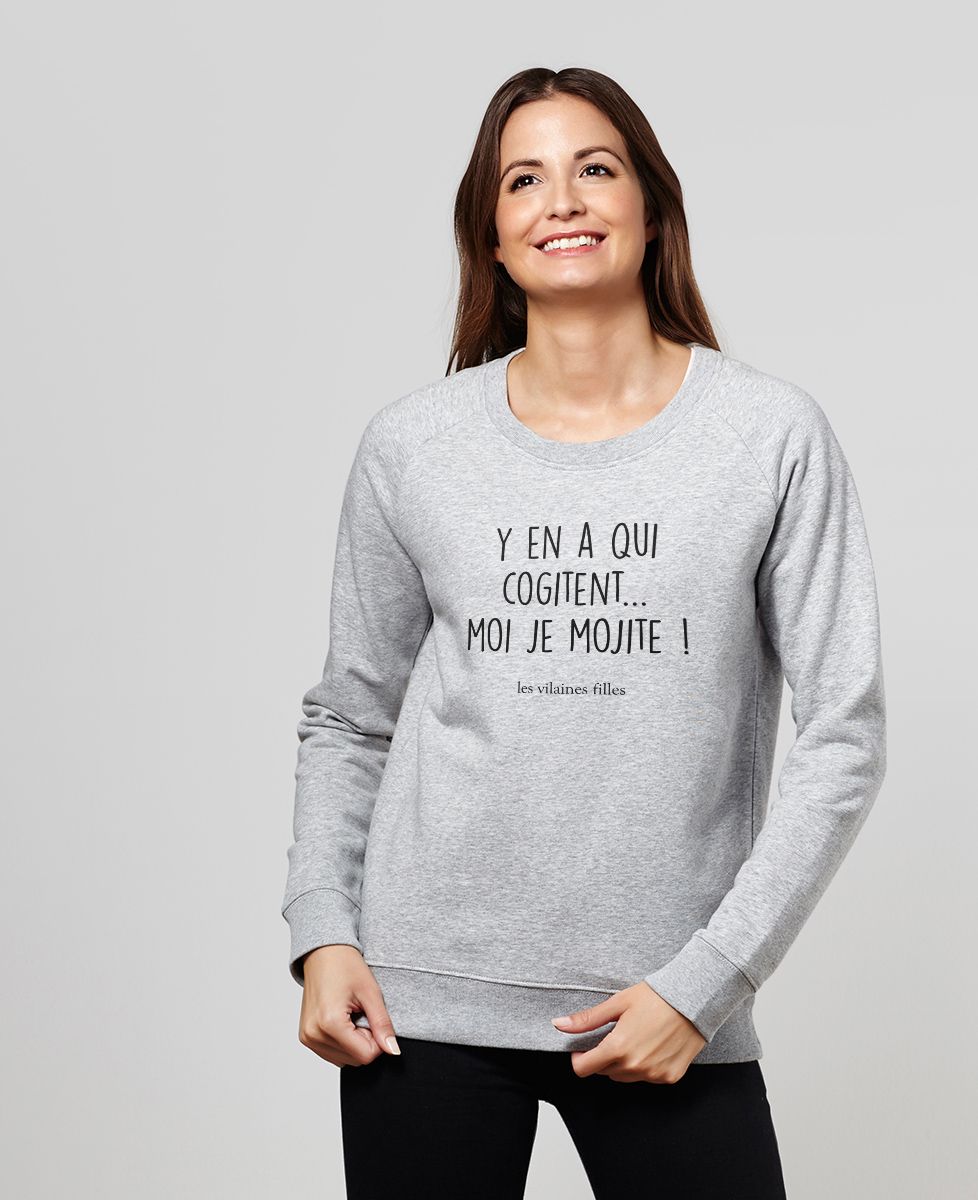 Sweatshirt femme Y'en a qui cogitent