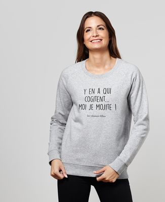 Sweatshirt femme Y'en a qui cogitent