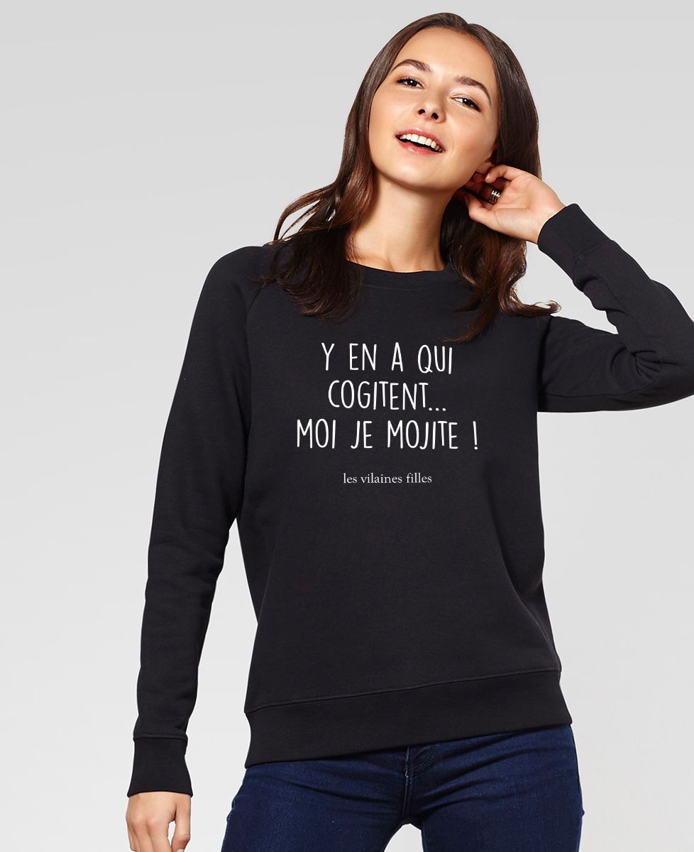 Sweatshirt femme Y'en a qui cogitent