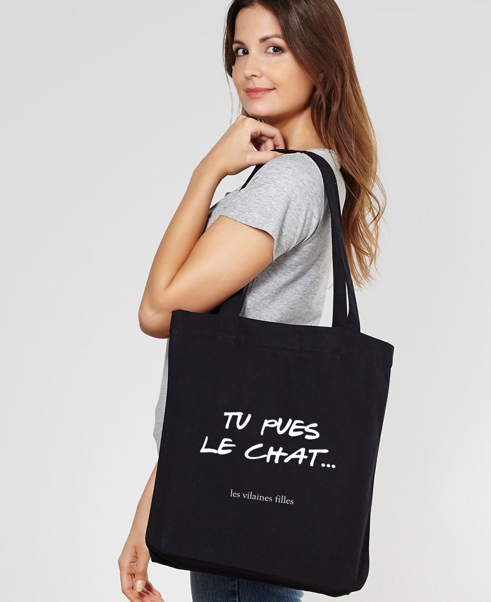Tote bag Tu pues le chat
