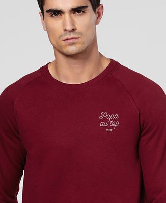 Sweatshirt homme Papa au top brodé
