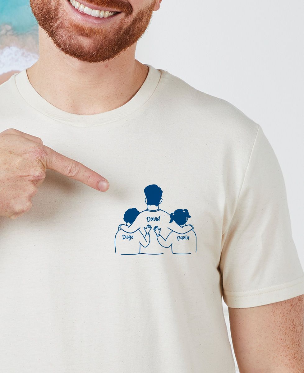 Padre E Hijo Personalizacion De Playeras Camiseta Papá Diseño Mi