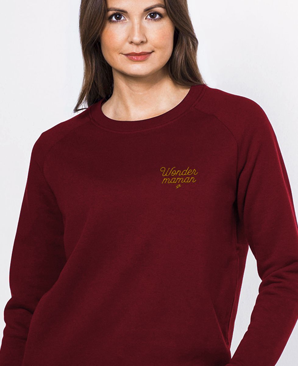 Sweatshirt femme Wonder maman