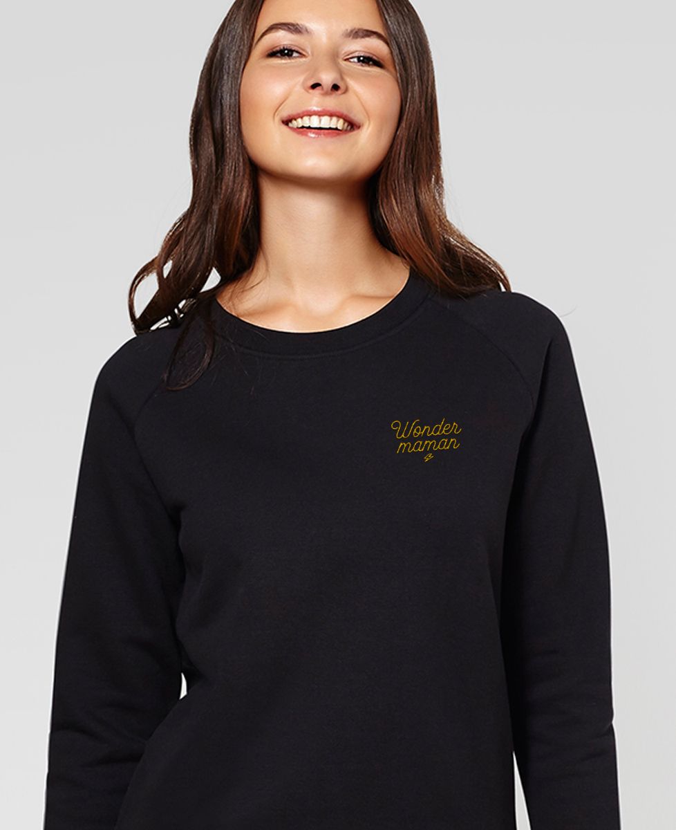 Sweatshirt femme Wonder maman