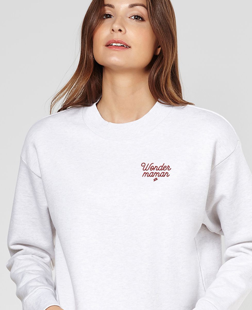 Sweatshirt femme Wonder maman