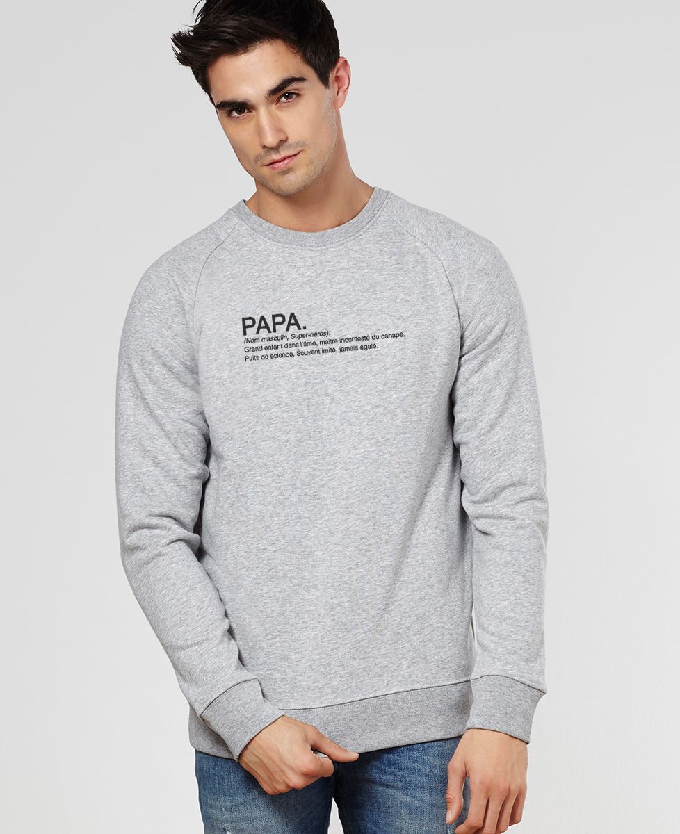 Sweatshirt homme Papa Définition