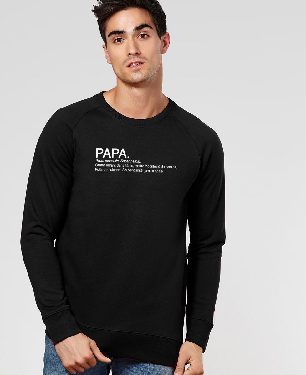 Sweatshirt homme Papa Définition