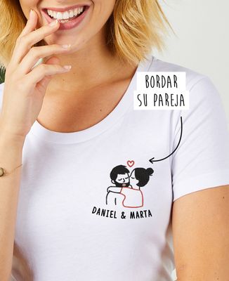 Camisas Para Parejas Camisas Y Playeras Bordadas Camiseta Beso De