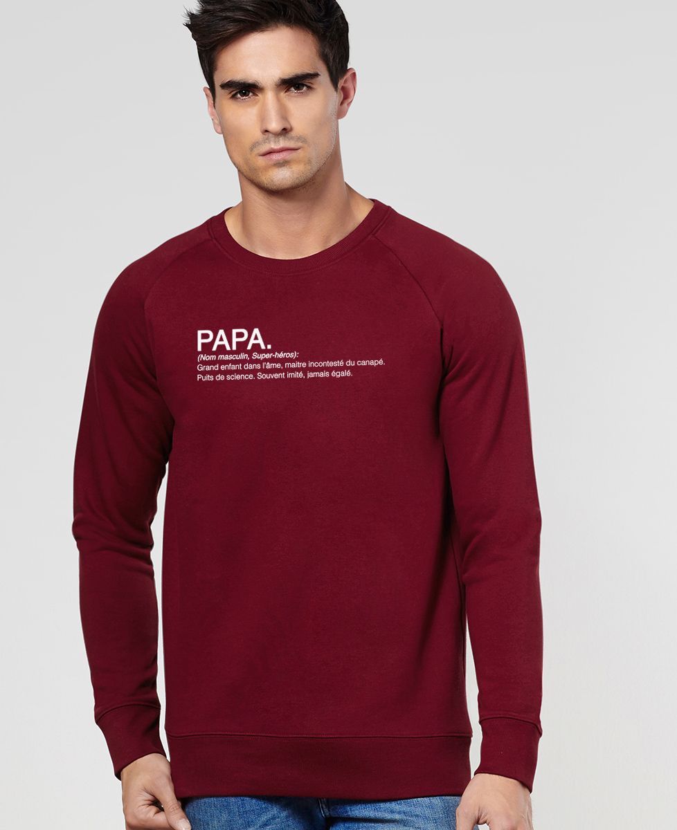 Sweatshirt homme Papa Définition