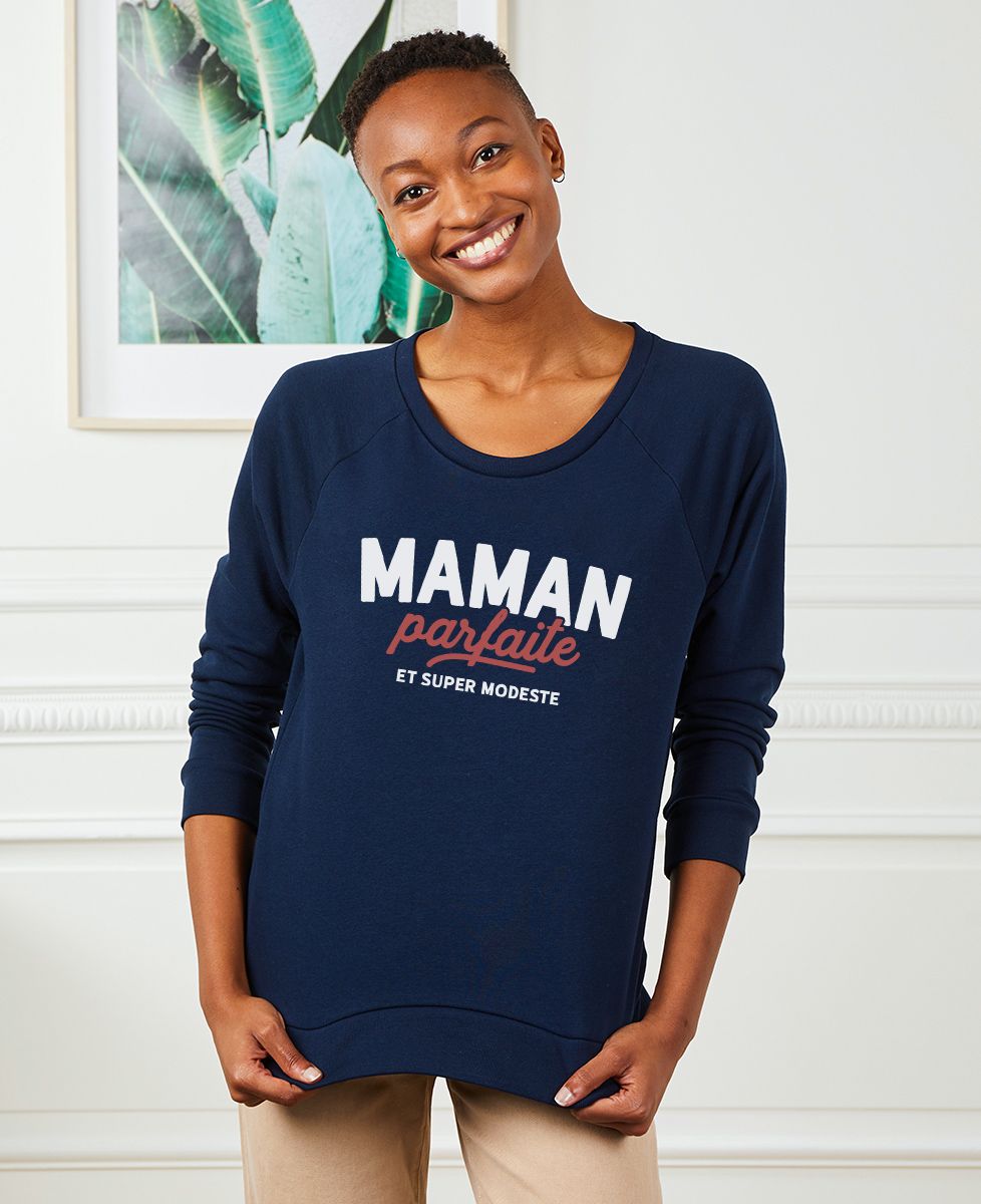 Sweatshirt femme Maman parfaite (et super modeste)