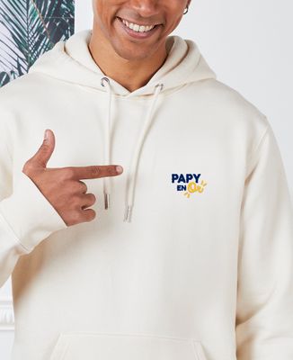 Hoodie homme Papy en or (brodé) - Cadeaux Papy