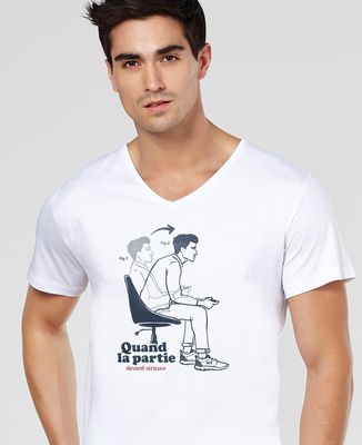T-Shirt homme Quand la partie devient sérieuse