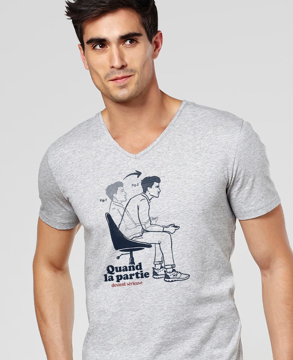 T-Shirt homme Quand la partie devient sérieuse