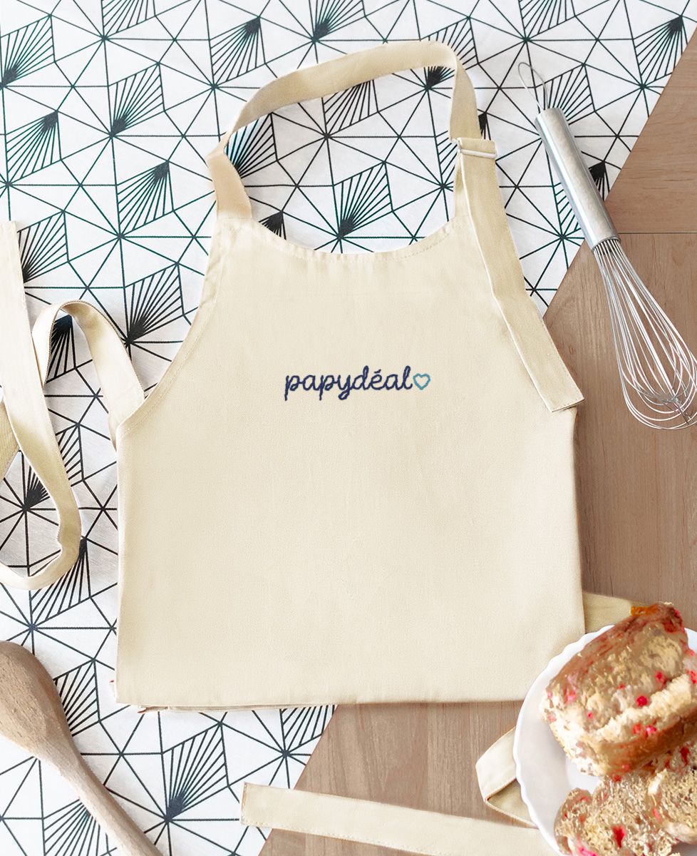 Tablier à poche Papydéal (brodé) - Cadeaux Papy