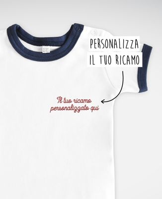 Corpo Testo ricamato personalizzato - Sport, Aperitivo, Regali per coppie, Matrimonio