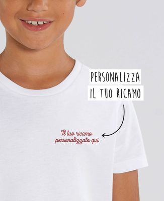 Maglietta Bambino Magliette Personalizzate Ricamate Maglietta