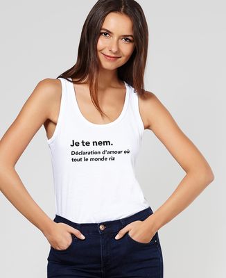 Débardeur femme Je te nem