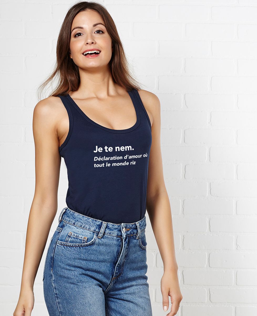 Débardeur femme Je te nem