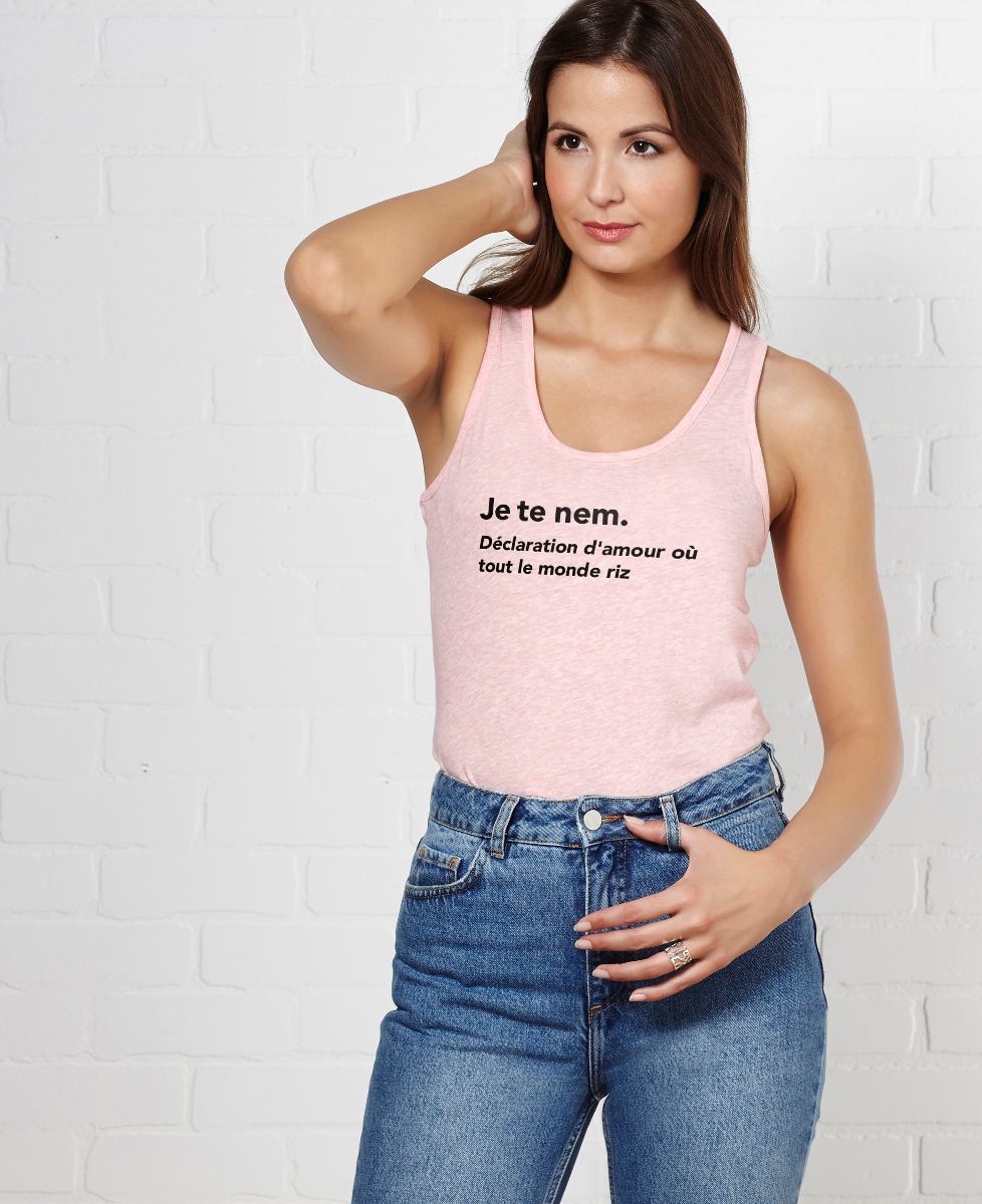 Débardeur femme Je te nem