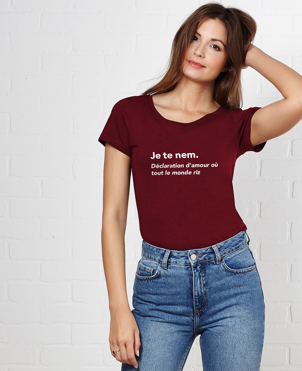T-Shirt femme Je te nem