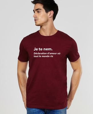 T-Shirt homme Je te nem