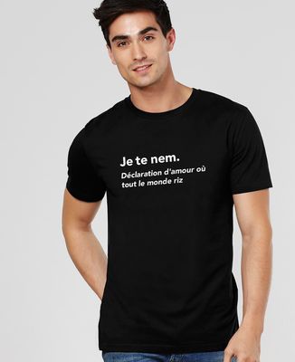 T-Shirt homme Je te nem