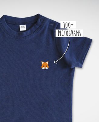 Baby T-Shirt Custom embroidered avatar - Sport, Gifts for Dad, Mom's gifts, Soccer, Bachelor/Bachelorette party & Wedding, Couple gifts, EVJF