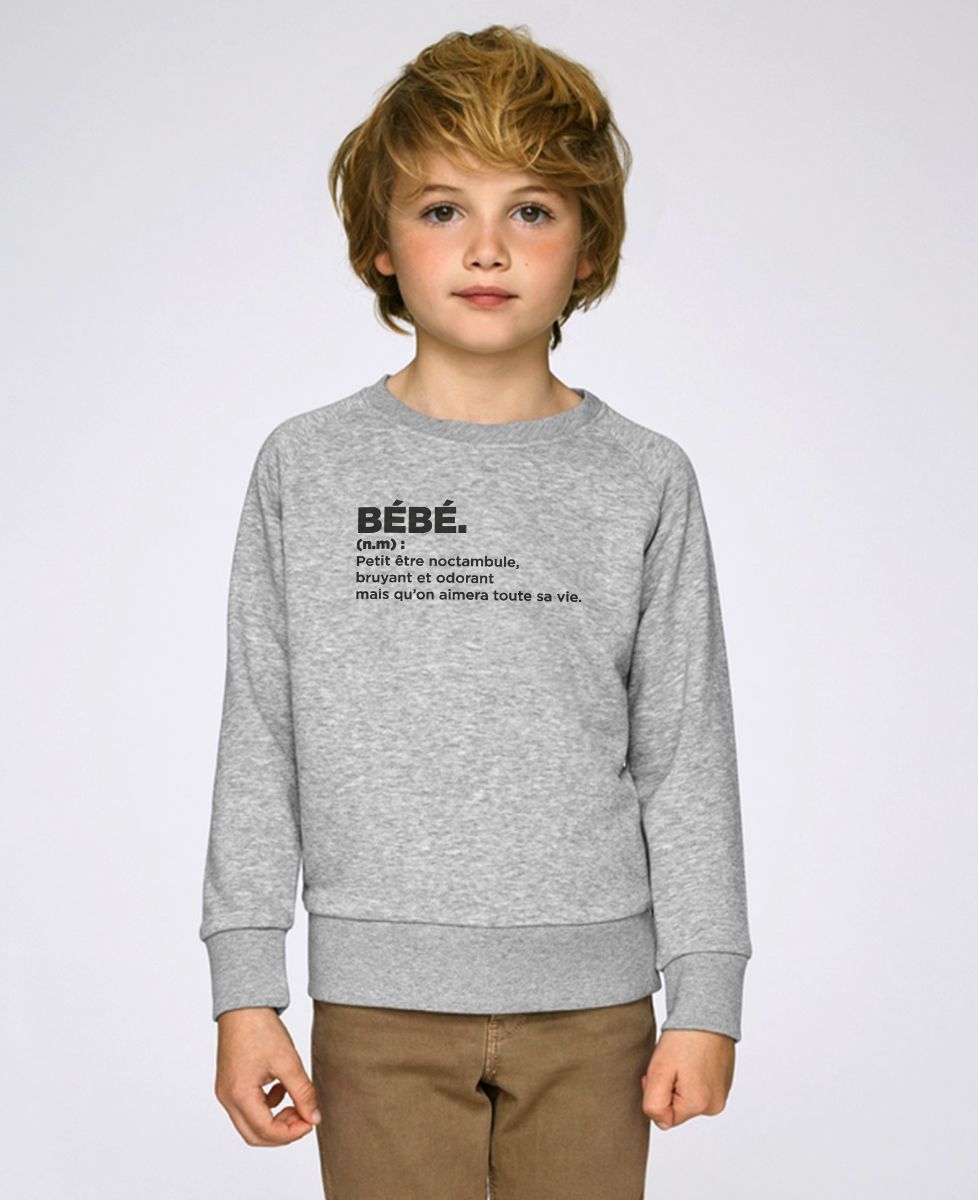 Sweatshirt enfant Bébé définition