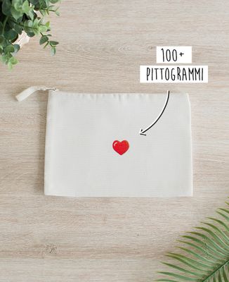 Pochette Pittogramma ricamato personalizzato - Sport, Regali per papà, Regali per la mamma, Calcio, Addio nubilato/celibato, matrimonio, Regali per coppie, EVJF