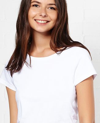 T-Shirt femme Grand coeur brodé personnalisé