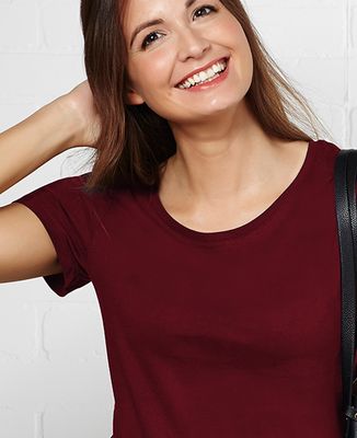 T-Shirt femme Grand coeur brodé personnalisé