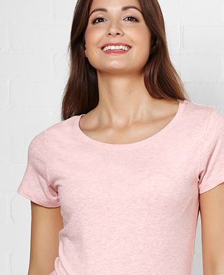 T-Shirt femme Grand coeur brodé personnalisé