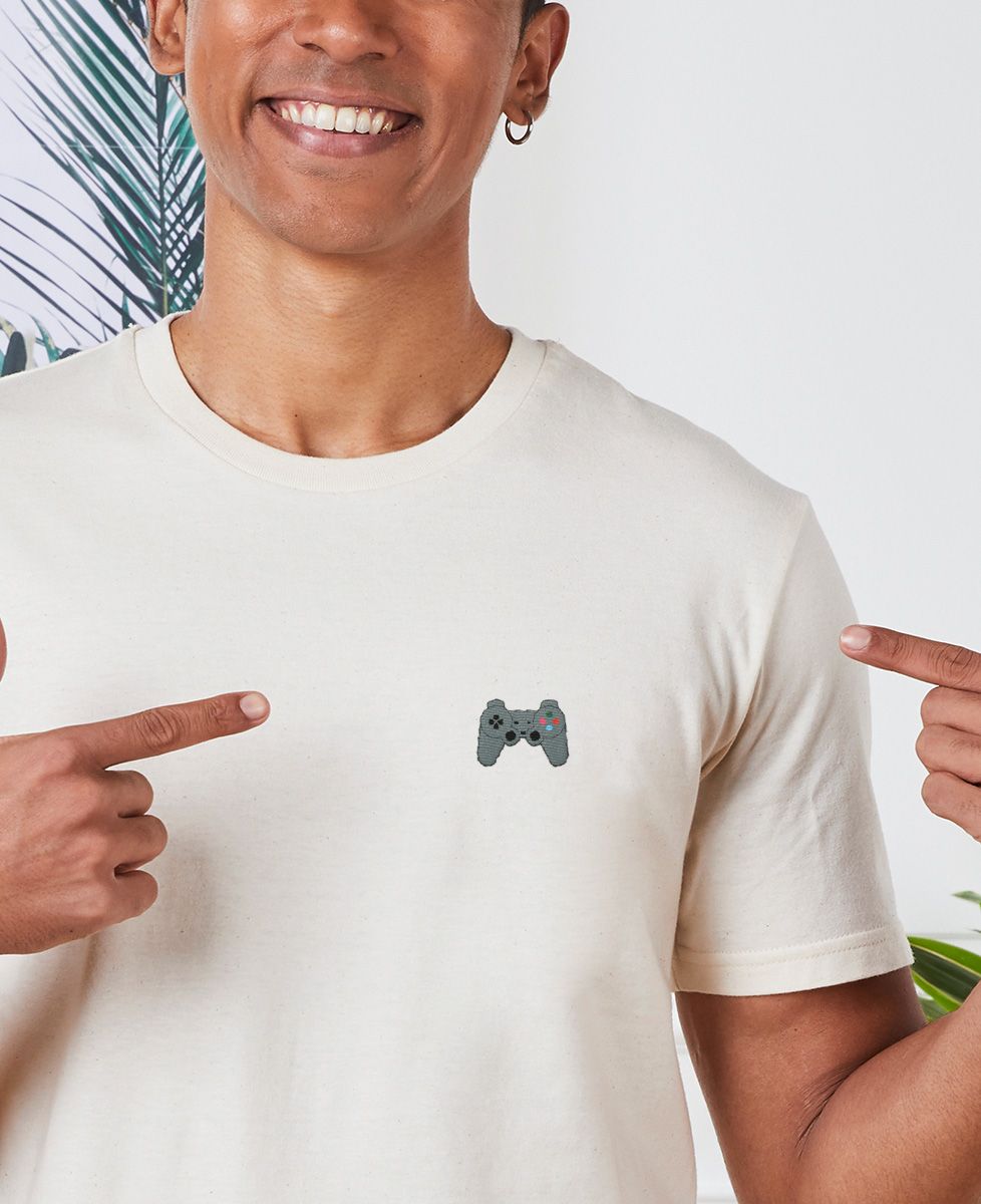 Men's T-Shirt Game Station Joystick 1 - Geek & Video Games