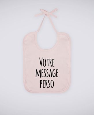 Bavoir Message imprimé personnalisé - Manuscrit