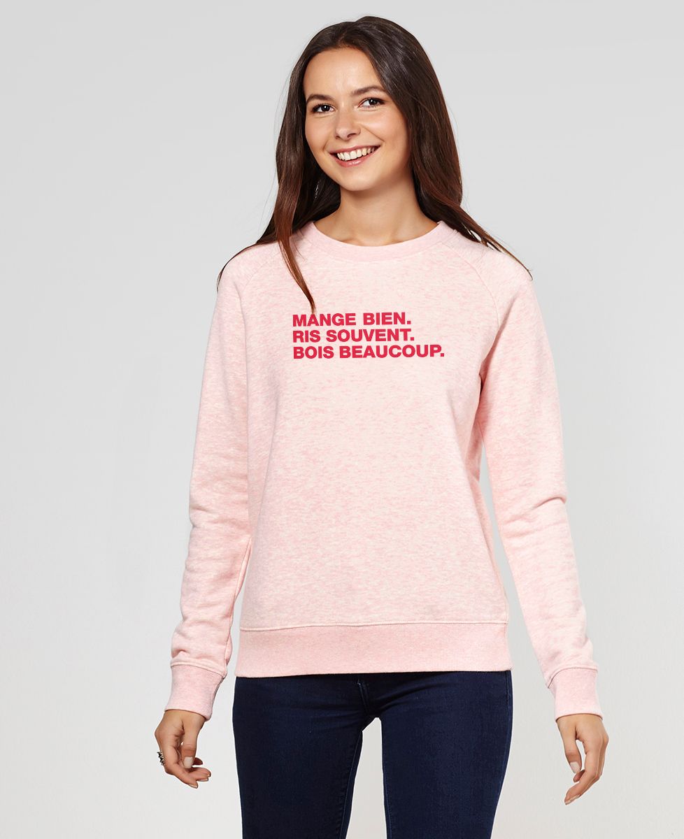 Sweatshirt femme Mange ris bois
