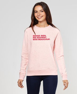 Sweatshirt femme Mange ris bois