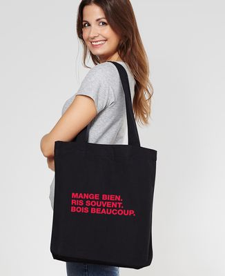 Tote bag Mange ris bois