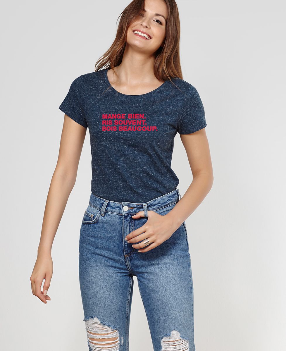 T-Shirt femme Mange ris bois