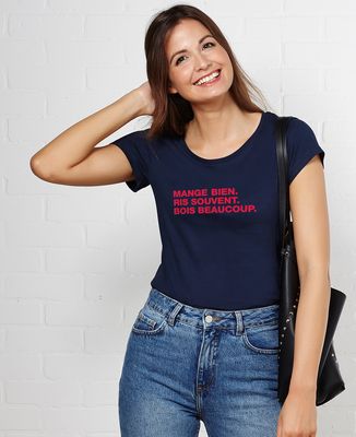 T-Shirt femme Mange ris bois