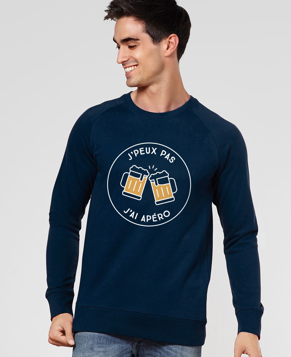 Sweatshirt homme J'peux pas j'ai apéro