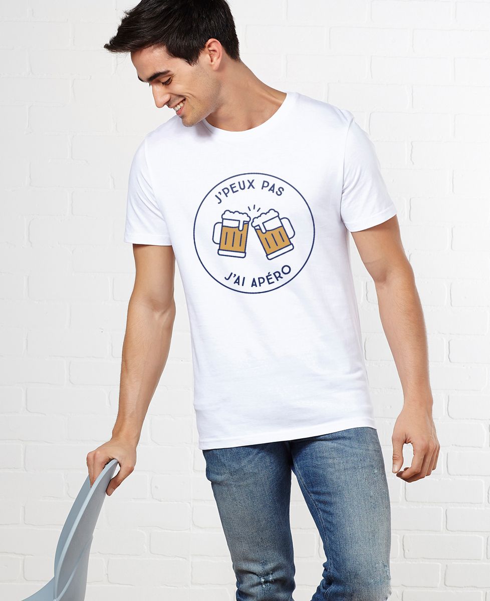 T-Shirt homme J'peux pas j'ai apéro