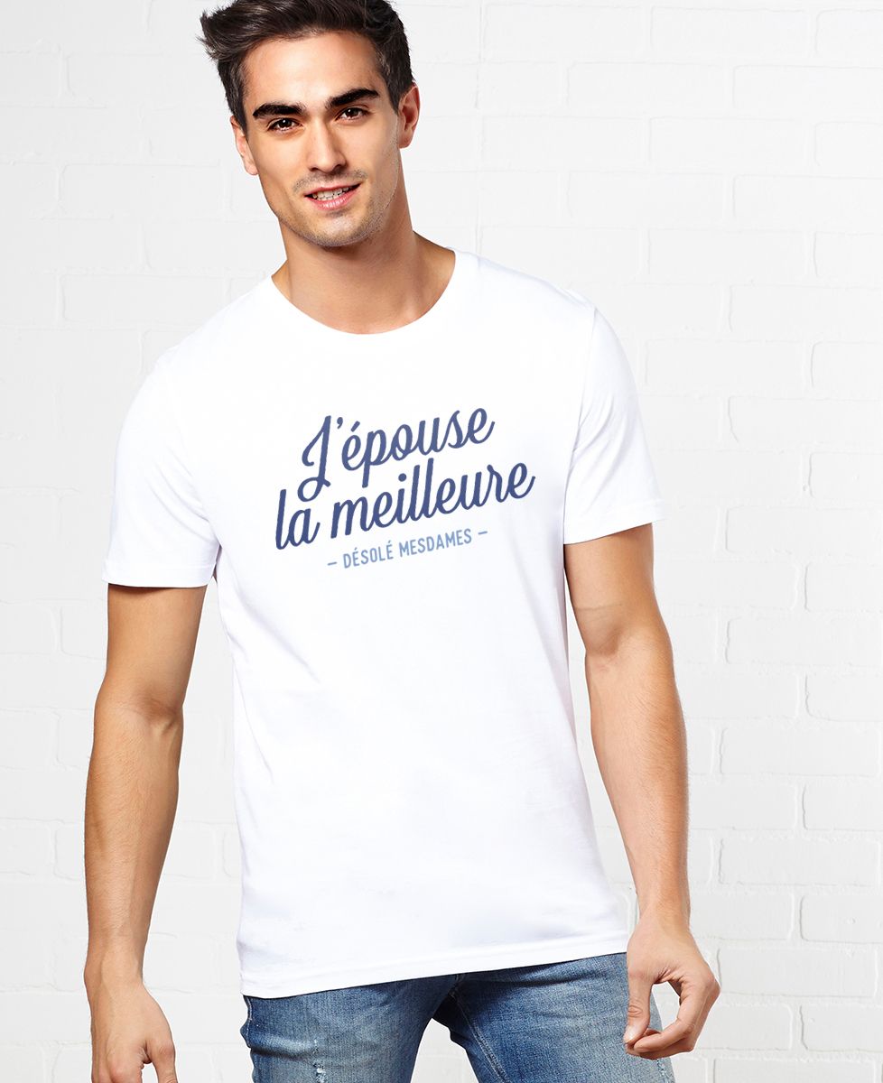 T-Shirt homme J'épouse la meilleure