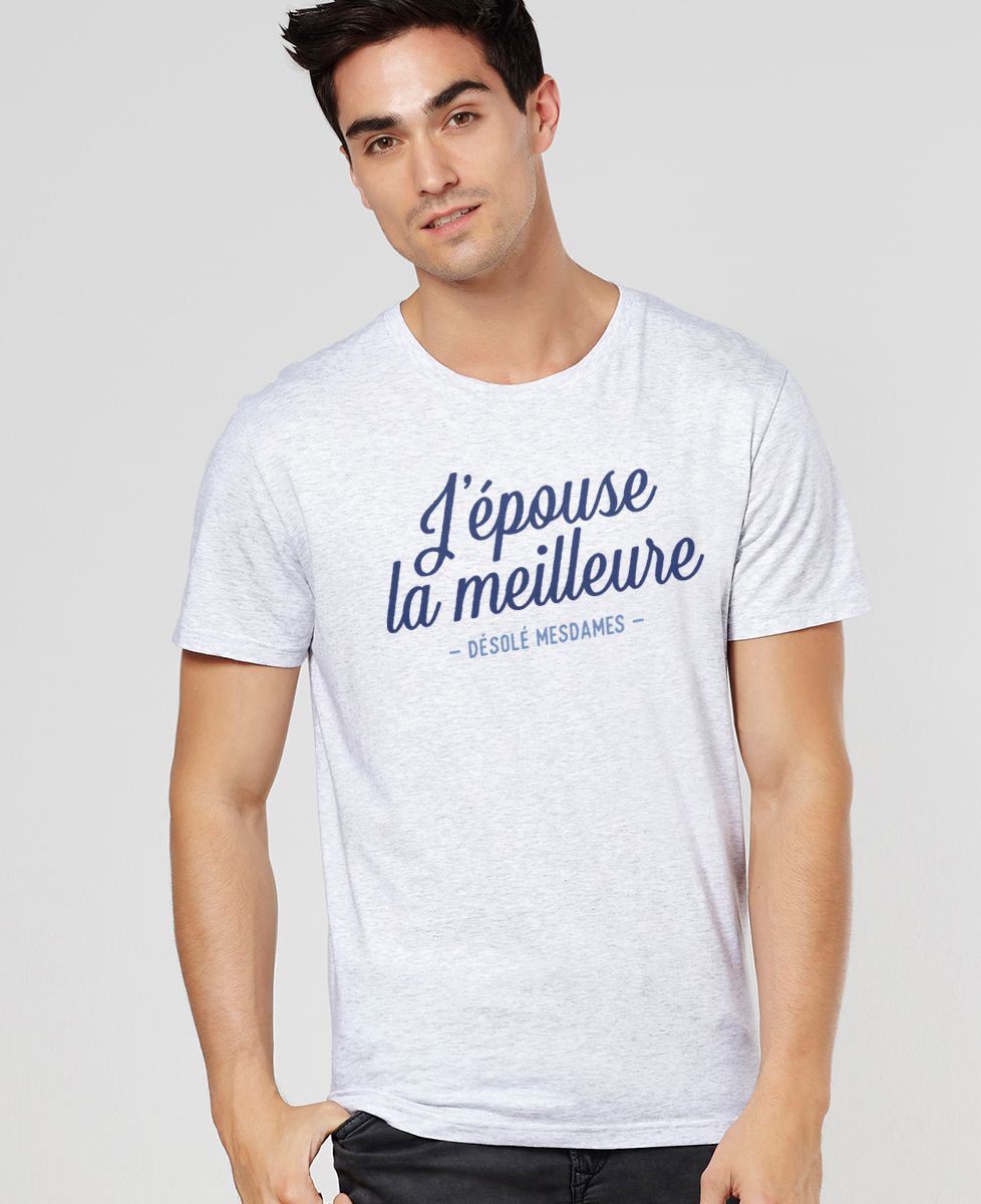T-Shirt homme J'épouse la meilleure