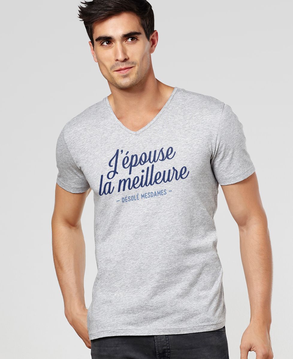 T-Shirt homme J'épouse la meilleure