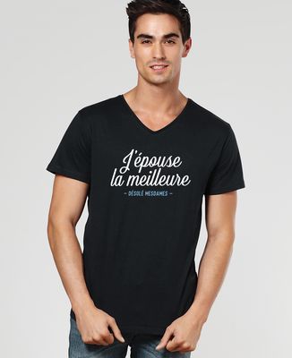 T-Shirt homme J'épouse la meilleure