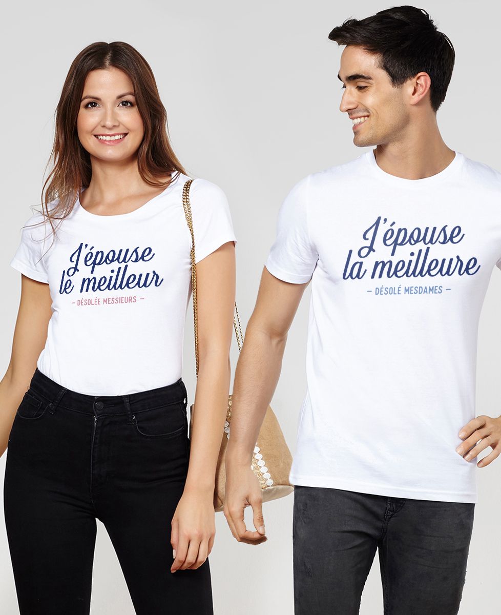 T-Shirt homme J'épouse la meilleure