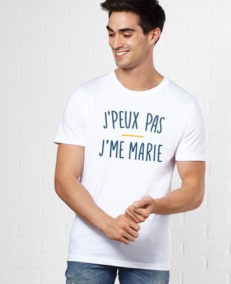 T-Shirt homme J'peux pas j'me marie