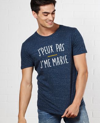 T-Shirt homme J'peux pas j'me marie