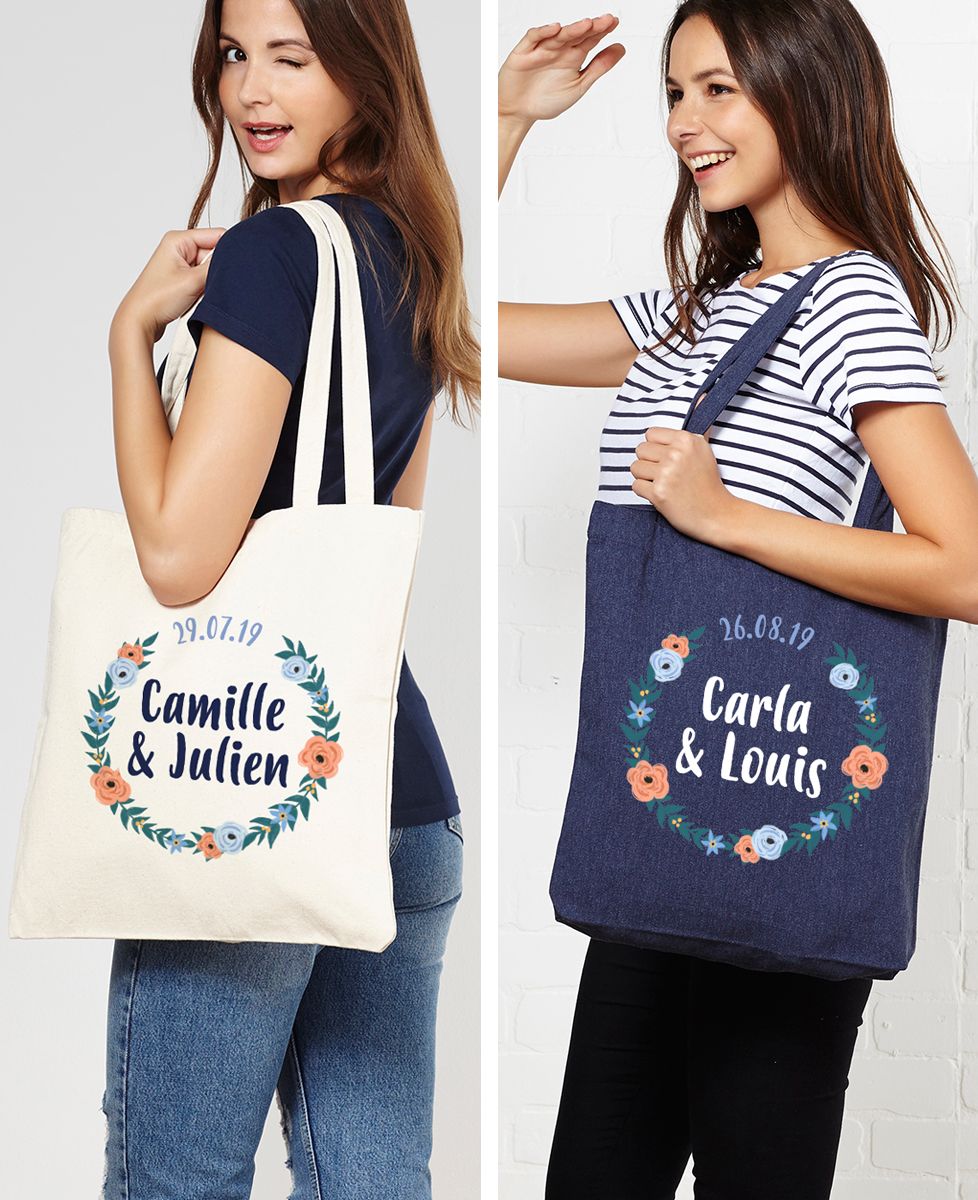 Tote bag Mariage personnalisé